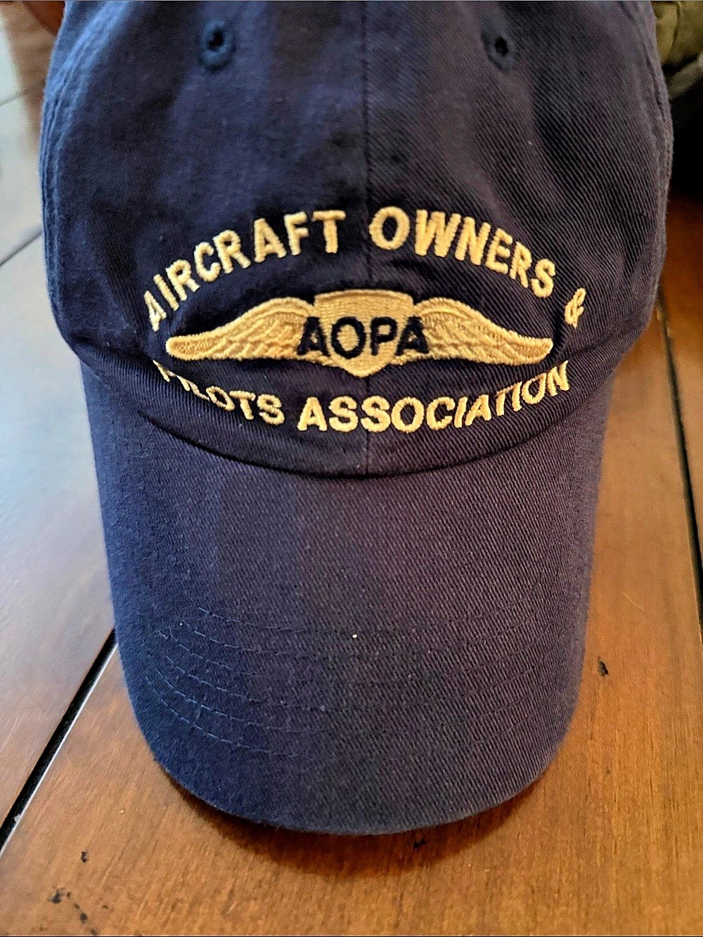 AOPA Aircraft Owners & Pilots Association cap Embroidered Blue Cap